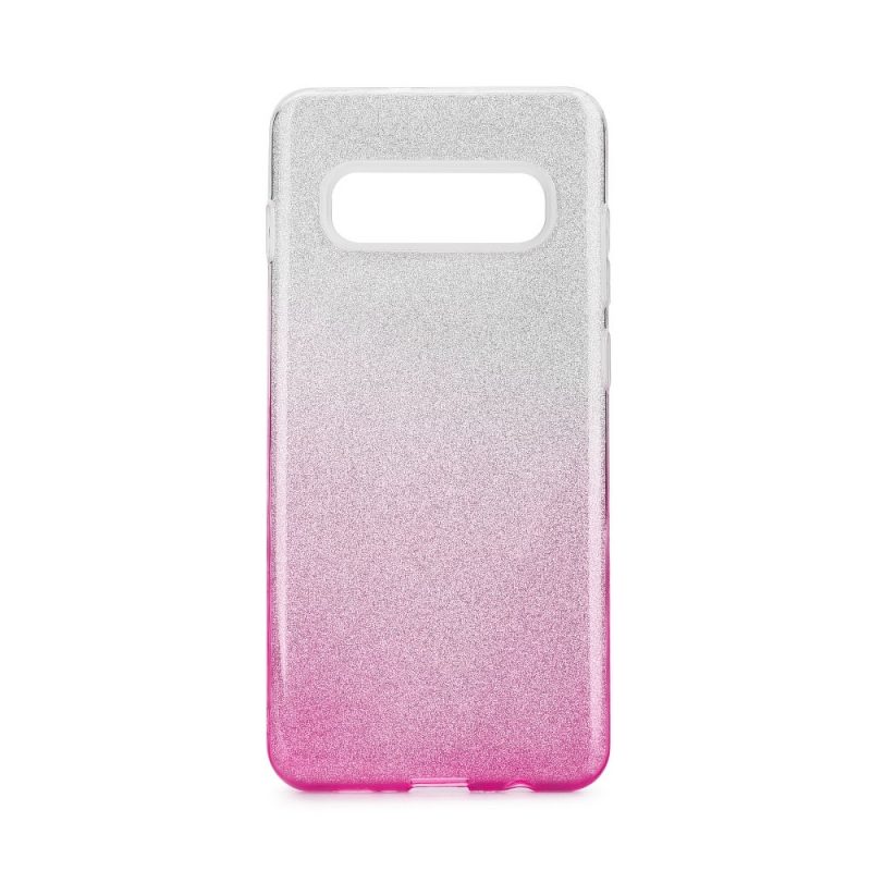 Lacné Kryty | Ligotavý Kryt Forcell Shining transparentno-ružový – Samsung Galaxy S20 Ultra