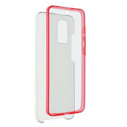 Puzdro 360 Full Cover transparentno-červené – Samsung Galaxy S20 Plus (S20+)