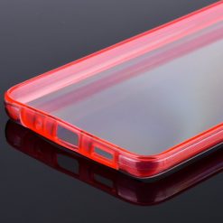 Lacné Kryty | Puzdro 360 Full Cover transparentno-červené – Samsung Galaxy S20 Ultra | Lacné Kryty