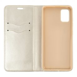 Lacné Kryty | Knižkové puzdro Magnet Book zlaté – Samsung Galaxy A51 | Lacné Kryty