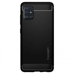 Zadný kryt Spigen Rugged Armor matný čierny – Samsung Galaxy A51 | Lacné Kryty Lacné Kryty | Zadný kryt Spigen Rugged Armor matný čierny – Samsung Galaxy A51 | Lacné Kryty