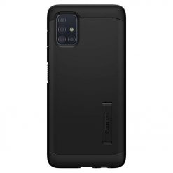 Lacné Kryty | Zadný kryt Spigen Tough Armor matný čierny – Samsung Galaxy A51 | Lacné Kryty