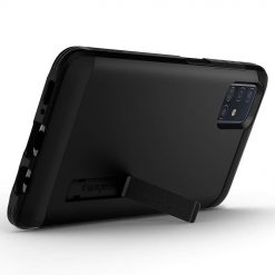 Lacné Kryty | Zadný kryt Spigen Tough Armor matný čierny – Samsung Galaxy A51 | Lacné Kryty