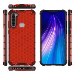 Lacné Kryty | Odolný kryt Honeycomb Armor červený – Xiaomi Redmi Note 8T | Lacné Kryty