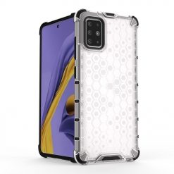 Lacné Kryty | Odolný kryt Honeycomb Armor transparentný – Samsung Galaxy A51 | Lacné Kryty