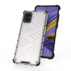 Lacné Kryty | Odolný kryt Honeycomb Armor transparentný – Samsung Galaxy A51 | Lacné Kryty