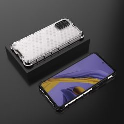 Lacné Kryty | Odolný kryt Honeycomb Armor transparentný – Samsung Galaxy A51 | Lacné Kryty