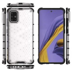 Lacné Kryty | Odolný kryt Honeycomb Armor transparentný – Samsung Galaxy A51 | Lacné Kryty