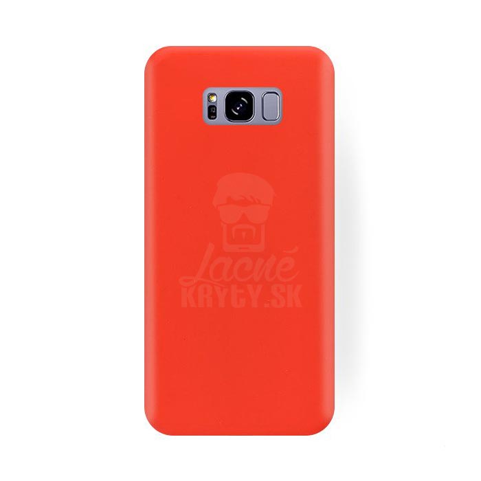 Pružný plastový kryt Jelly Case Flash matný červený – Samsung Galaxy S8