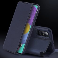 Peňaženkové puzdro Dux Ducis Skin X modré – Samsung Galaxy A51 | Lacné Kryty Lacné Kryty | Peňaženkové puzdro Dux Ducis Skin X modré – Samsung Galaxy A51 | Lacné Kryty