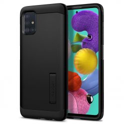 Lacné Kryty | Zadný kryt Spigen Tough Armor čierny – Samsung Galaxy A71 | Lacné Kryty