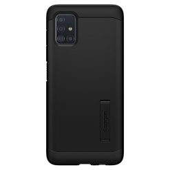 Lacné Kryty | Zadný kryt Spigen Tough Armor čierny – Samsung Galaxy A71 | Lacné Kryty