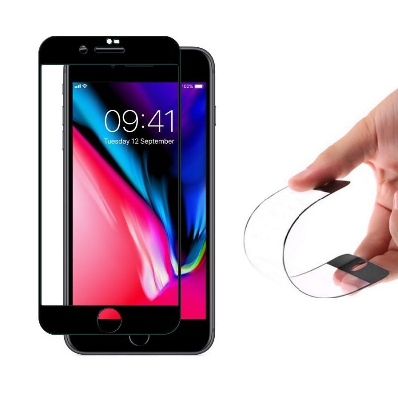 Lacné Kryty | Celopovrchové Flexibilné Tvrdené sklo Full Cover Nano Flexi 9H – Apple iPhone 6 / iPhone 6S / iPhone 7 / iPhone 8 / iPhone SE 2020 / iPhone SE 2022