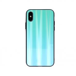Sklenený kryt Aurora glass neo mätový – iPhone 6 / 6S