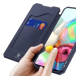 Lacné Kryty | Peňaženkové puzdro Dux Ducis Skin X modré – Samsung Galaxy A71 | Lacné Kryty