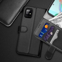 Lacné Kryty | Peňaženkové puzdro Dux Ducis Kado čierne – Samsung Galaxy A71 | Lacné Kryty