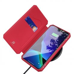 Lacné Kryty | Peňaženkové puzdro Dux Ducis Skin X červené – iPhone 11 Pro | Lacné Kryty
