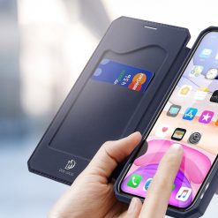 Lacné Kryty | Peňaženkové puzdro Dux Ducis Skin X modré – iPhone 11 | Lacné Kryty