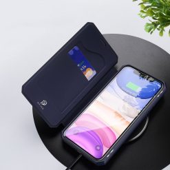 Lacné Kryty | Peňaženkové puzdro Dux Ducis Skin X modré – iPhone 11 | Lacné Kryty