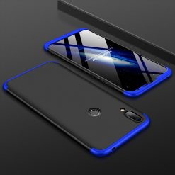 Lacné Kryty | Obojstranné puzdro 360 Full body protection čierno-modré – Huawei Y7 2019 | Lacné Kryty