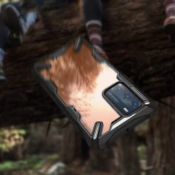 Lacné Kryty | Odolný kryt Ringke Fusion X transparentno-čierny – Huawei P40 | Lacné Kryty