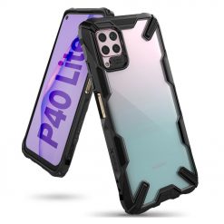 Lacné Kryty | Odolný kryt Ringke Fusion X transparentno-čierny – Huawei P40 Lite | Lacné Kryty