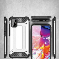 Lacné Kryty | Odolný kryt Hybrid Armor strieborný – Samsung Galaxy A71 | Lacné Kryty