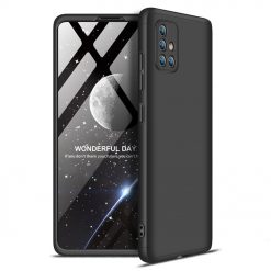 Lacné Kryty | Obojstranné puzdro 360 Full body protection čierne – Samsung Galaxy A71 | Lacné Kryty