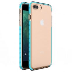 Transparentný kryt Spring Case 1mm bledomodrý rám – iPhone 7 Plus / iPhone 8 Plus