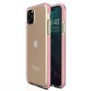 Lacné Kryty | Transparentný kryt Spring Case 1mm ružový rám – iPhone 11 Pro Max | Lacné Kryty