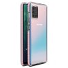 Lacné Kryty | Transparentný kryt Spring Case 1mm ružový rám – Samsung Galaxy A71 | Lacné Kryty
