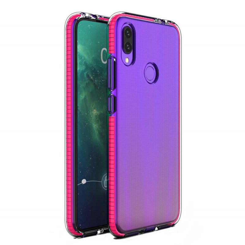 Lacné Kryty | Transparentný Kryt Spring Case 1Mm Ružový Rám – Huawei P Smart 2019 / Honor 10 Lite