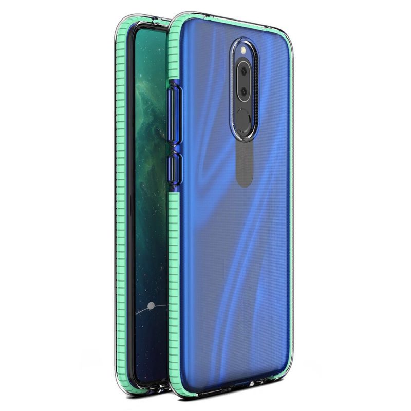 Lacné Kryty | Transparentný kryt Spring Case 1mm mätový rám – Huawei Mate 20 Lite