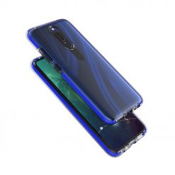Lacné Kryty | Transparentný kryt Spring Case 1mm modrý rám – Huawei Mate 20 Lite | Lacné Kryty