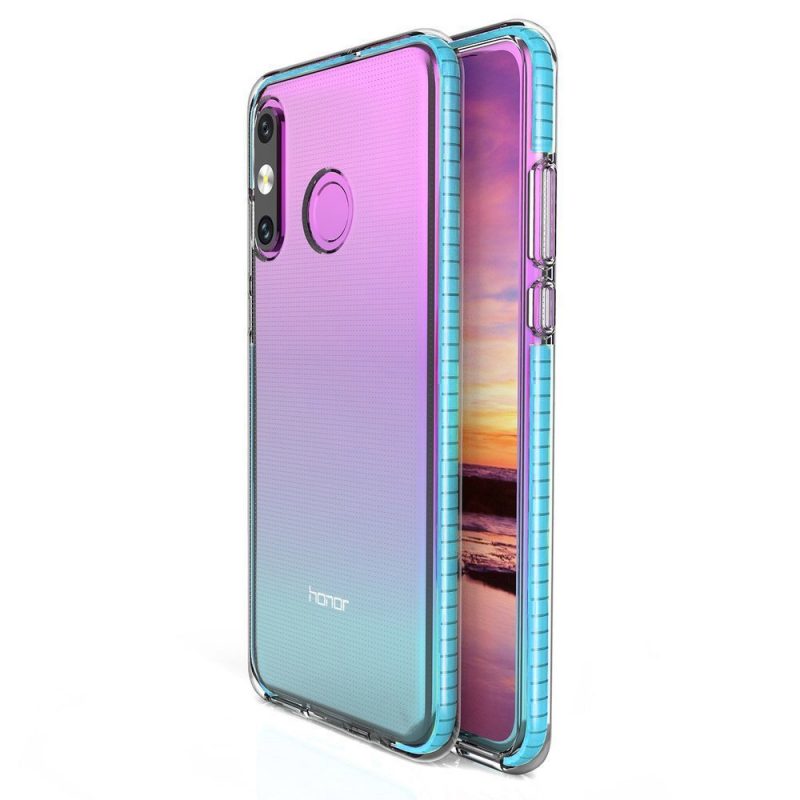 Lacné Kryty | Transparentný kryt Spring Case 1mm bledomodrý rám – Huawei P30 Lite