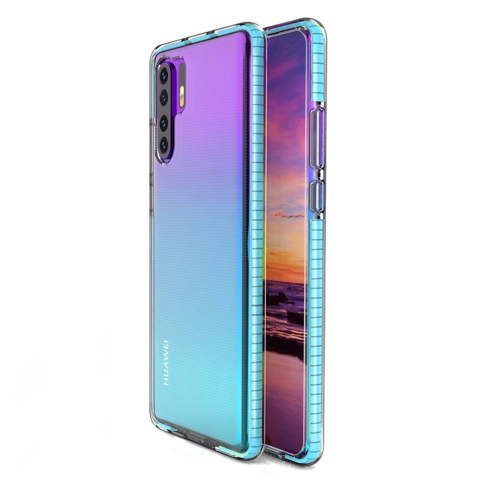 Transparentný kryt Spring Case 1mm bledomodrý rám – Huawei P30 Pro | Lacné Kryty Lacné Kryty | Transparentný kryt Spring Case 1mm bledomodrý rám – Huawei P30 Pro | Lacné Kryty