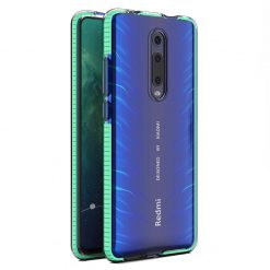 Transparentný kryt Spring Case 1mm mätový rám – Xiaomi Mi 9T / Mi 9T Pro