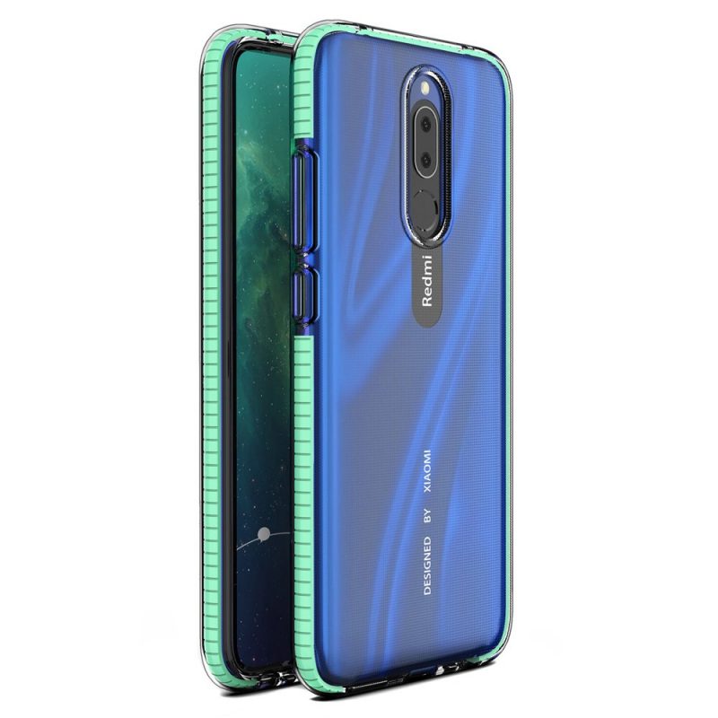 Lacné Kryty | Transparentný kryt Spring Case 1mm mätový rám – Xiaomi Redmi 8 / Redmi 8A