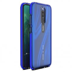 Transparentný kryt Spring Case 1mm modrý rám – Xiaomi Redmi 8 / Redmi 8A