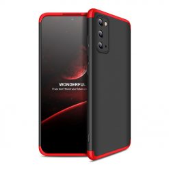 Lacné Kryty | Obojstranné puzdro 360 Full body protection červeno-čierne – Samsung Galaxy S20 | Lacné Kryty