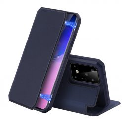 Peňaženkové puzdro Dux Ducis Skin X modré – Samsung Galaxy S20 Ultra