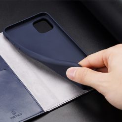 Peňaženkové puzdro Dux Ducis Kado modré – iPhone 11 Pro Max