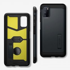 Lacné Kryty | Zadný kryt Spigen Tough Armor Metal Slate – Samsung Galaxy A41 | Lacné Kryty