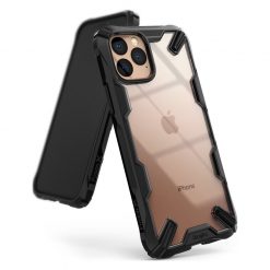 Odolný kryt Ringke Fusion X transparentno-čierny – iPhone 11 Pro