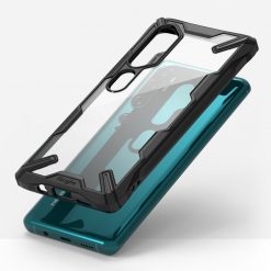 Lacné Kryty | Odolný kryt Ringke Fusion X transparentno-čierny – Xiaomi Mi Note 10 / Note 10 Pro | Lacné Kryty