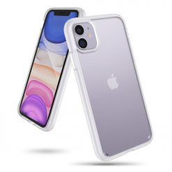 Odolný kryt Ringke Fusion X Matte transparentno-biely – iPhone 11