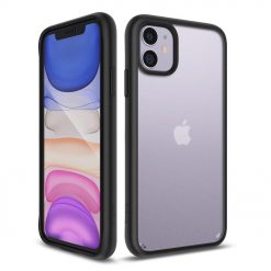 Lacné Kryty | Odolný kryt Ringke Fusion Matte transparentno-čierny – iPhone 11 | Lacné Kryty