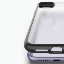 Lacné Kryty | Odolný kryt Ringke Fusion Matte transparentno-čierny – iPhone 11 | Lacné Kryty