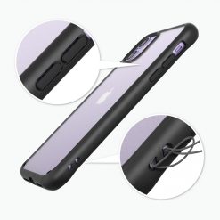 Lacné Kryty | Odolný kryt Ringke Fusion Matte transparentno-čierny – iPhone 11 | Lacné Kryty
