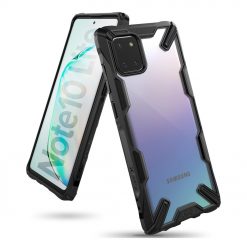 Odolný kryt Ringke Fusion X transparentno-čierny – Samsung Galaxy Note 10 Lite